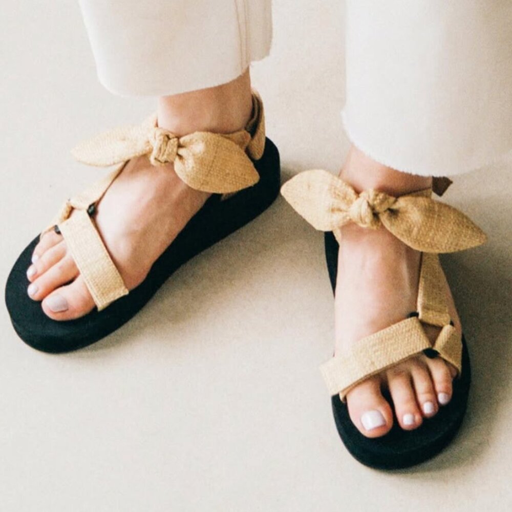 Loeffler Randall Maisie Natural Sport Sandal - NWOT